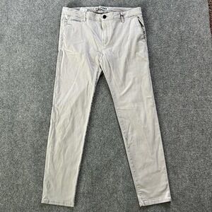 Mac Jeans Pants Mens 35x32 Gray Lennox Slim Fit Stretch Cotton Chino Casual